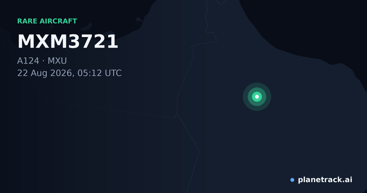 Map of where MXM3721's rare aircraft happened