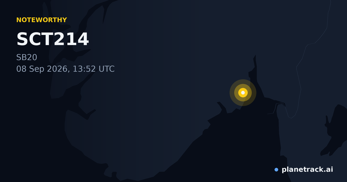 Map of where SCT214's special aircraft happened