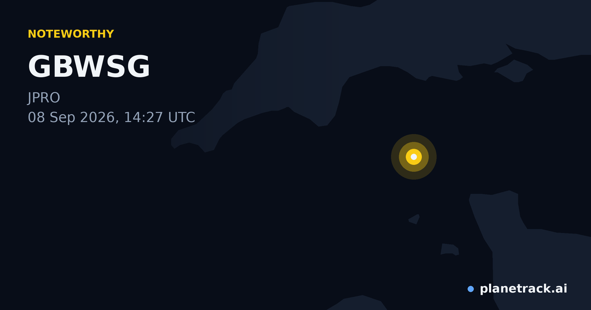 Map of where GBWSG's special aircraft happened