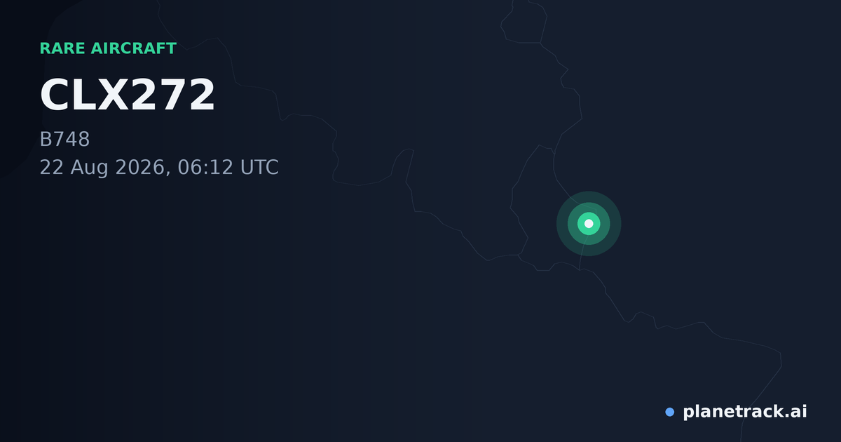 Map of where CLX272's rare aircraft happened