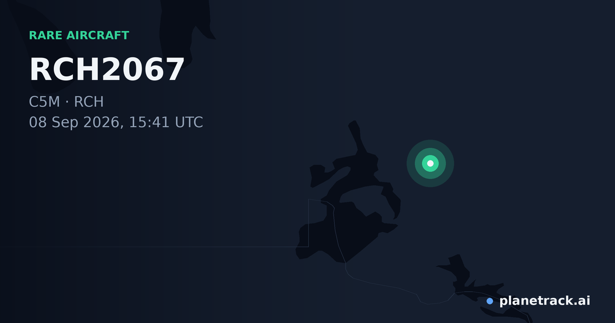 Map of where RCH2067's rare aircraft happened