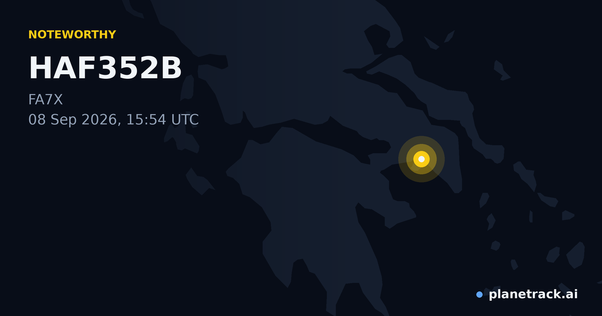 Map of where HAF352B's special aircraft happened