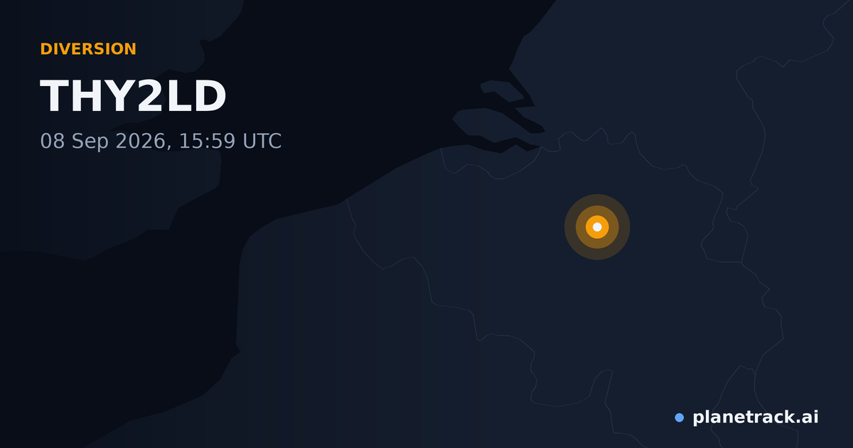 Map of where THY2LD's diversion happened