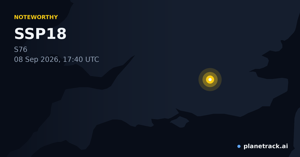 Map of where SSP18's special aircraft happened