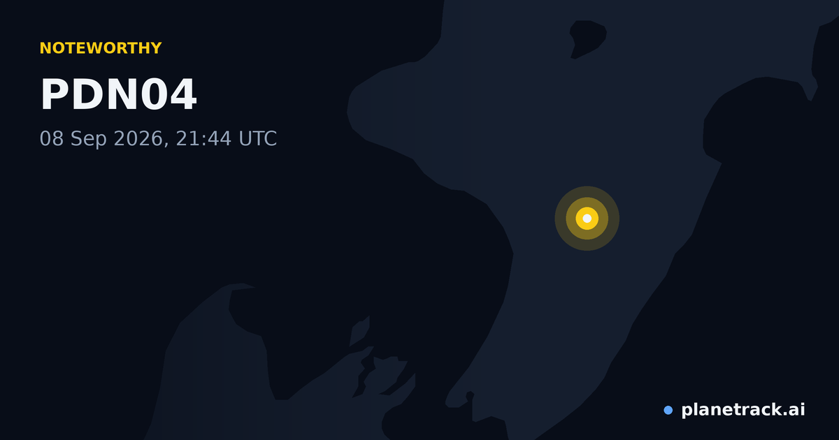 Map of where PDN04's special aircraft happened