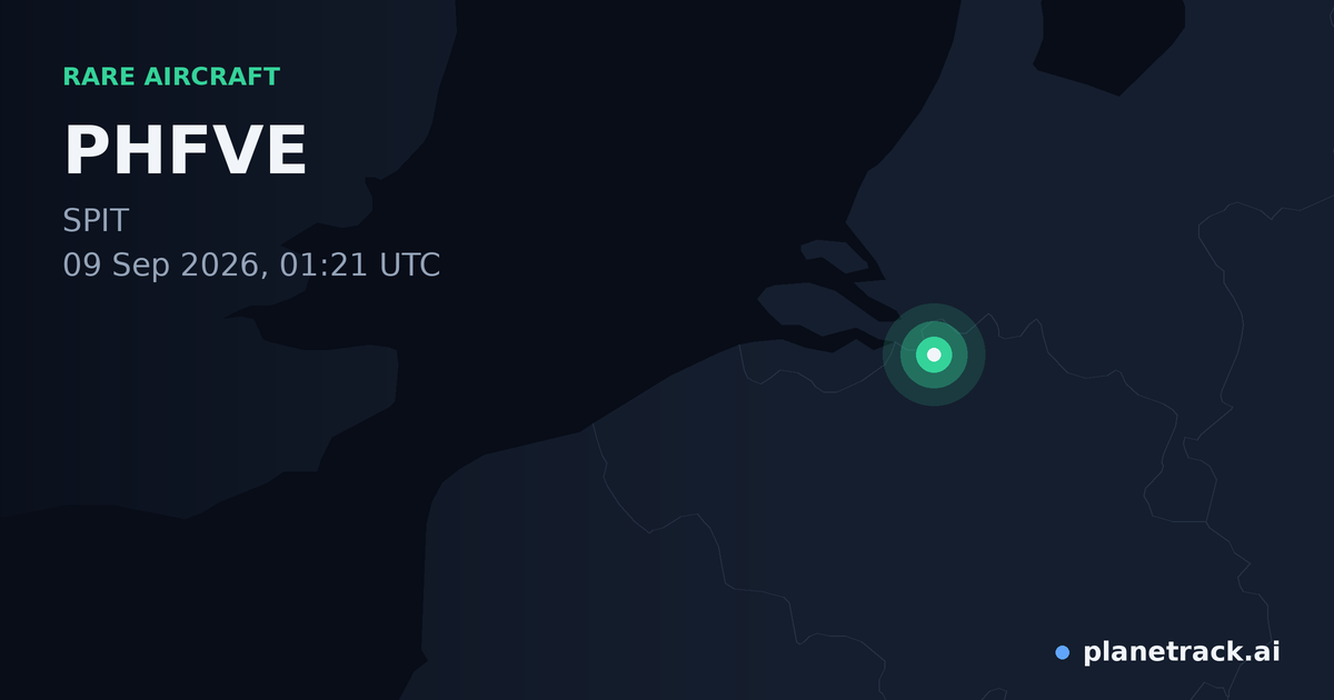 Map of where PHFVE's rare aircraft happened