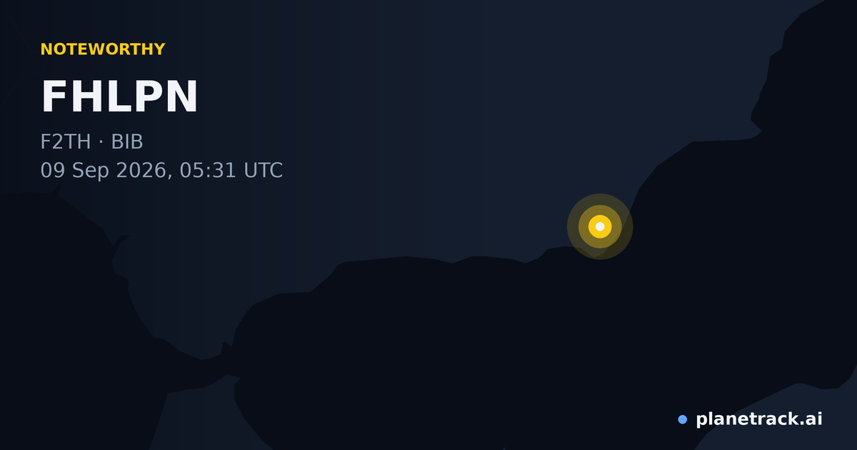 Map of where FHLPN's special aircraft happened