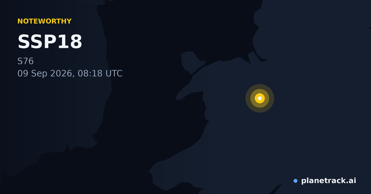 Map of where SSP18's special aircraft happened