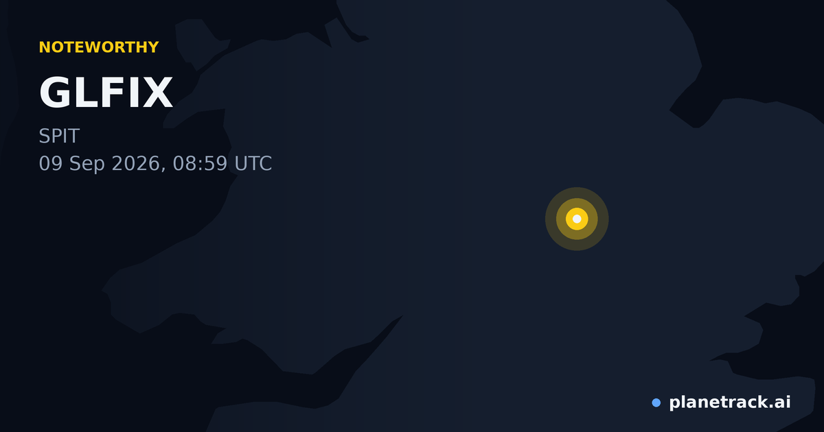 Map of where GLFIX's special aircraft happened