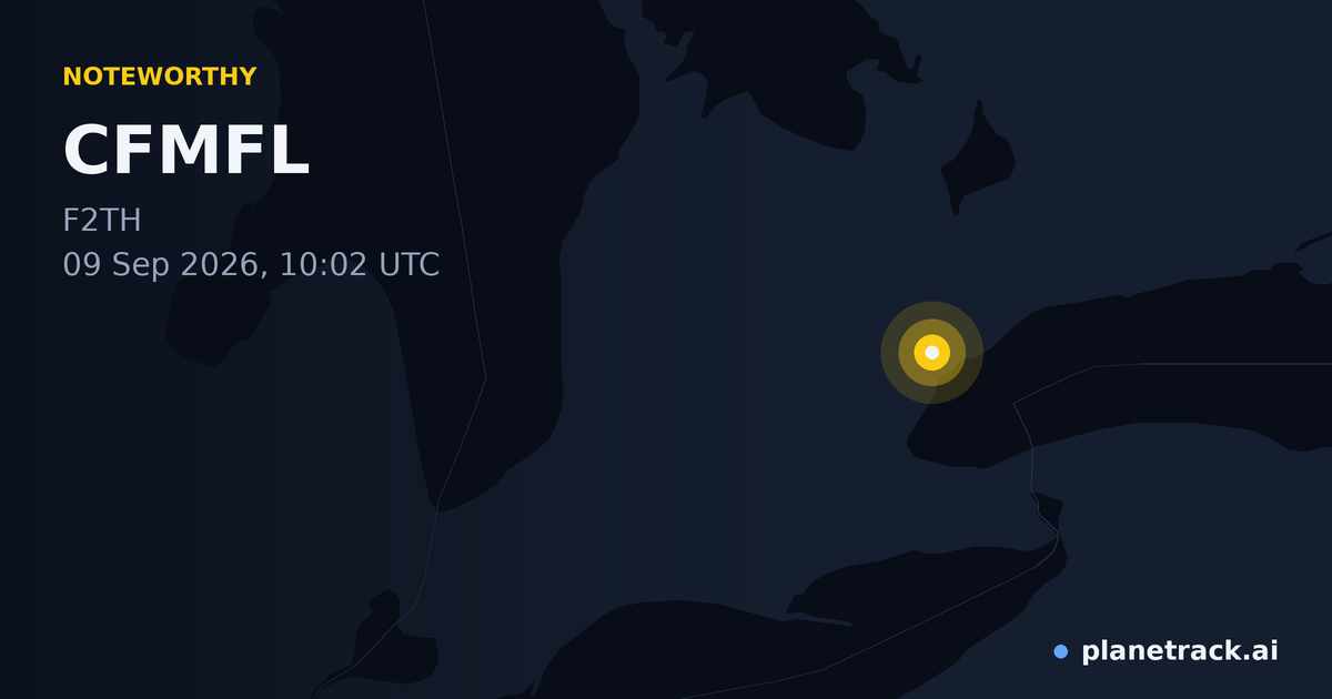 Map of where CFMFL's special aircraft happened