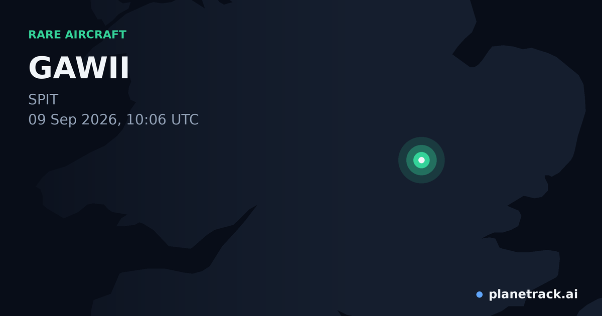 Map of where GAWII's rare aircraft happened