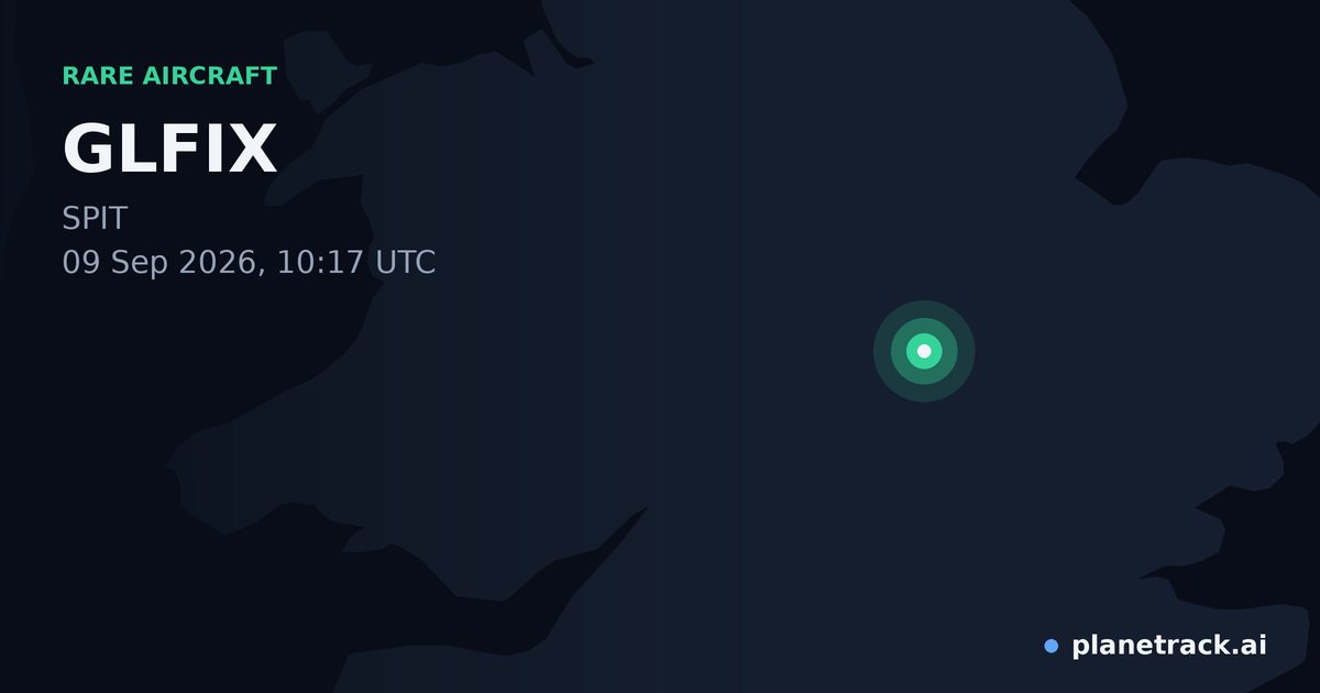 Map of where GLFIX's rare aircraft happened