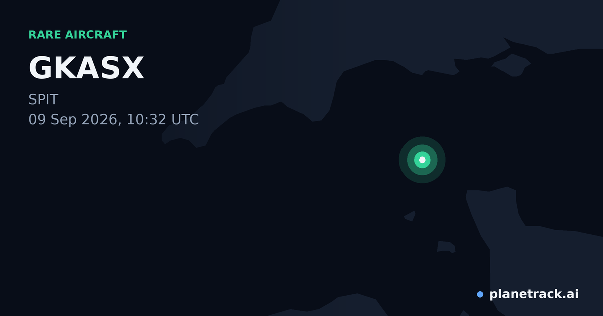 Map of where GKASX's rare aircraft happened