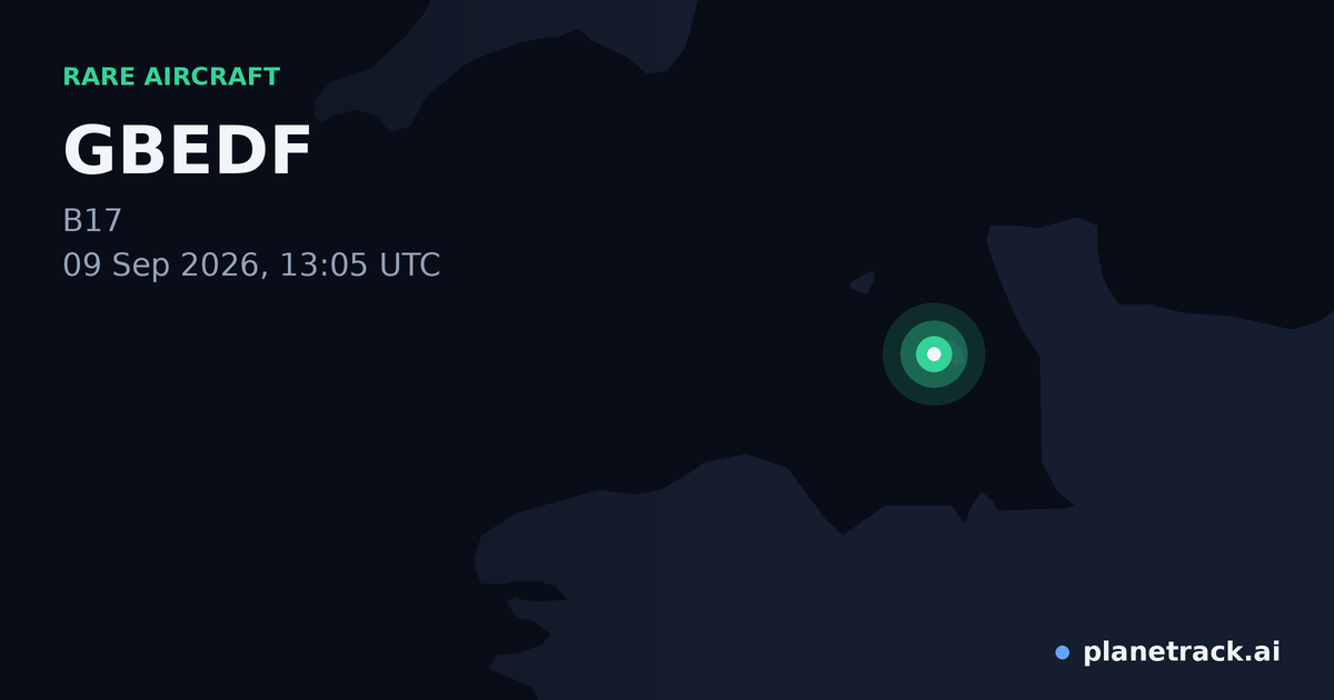 Map of where GBEDF's rare aircraft happened