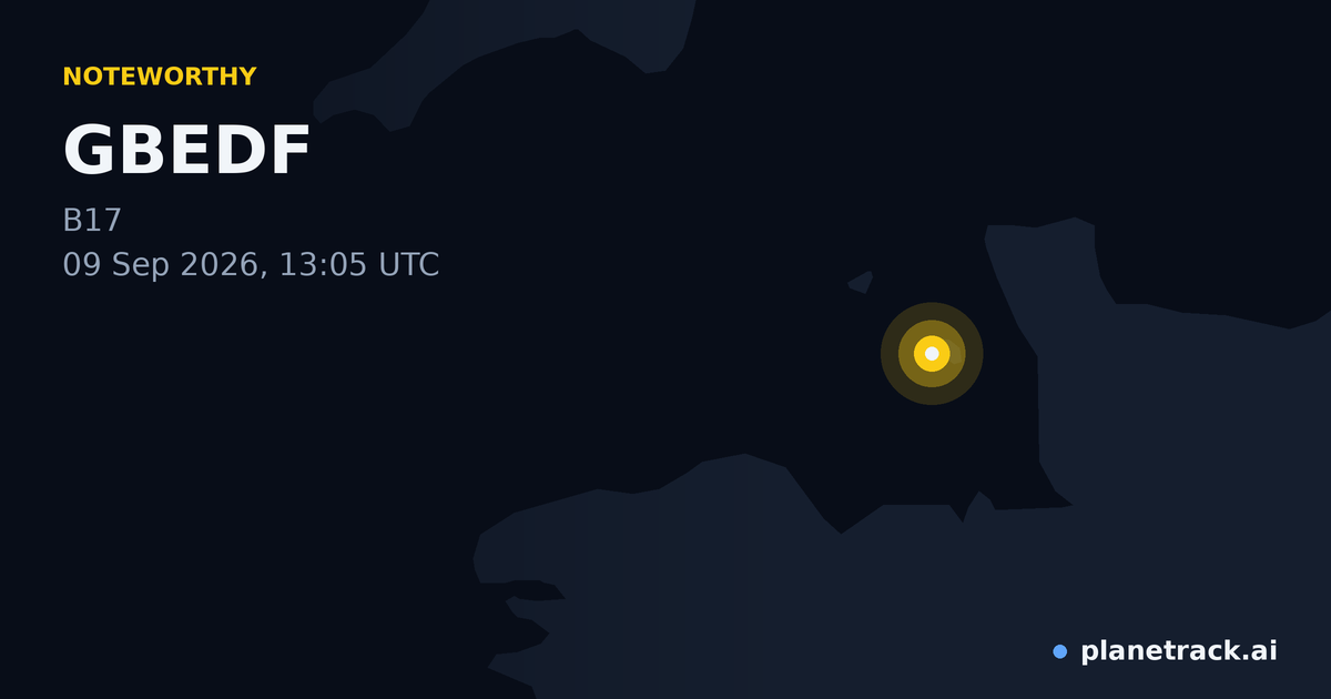 Map of where GBEDF's special aircraft happened