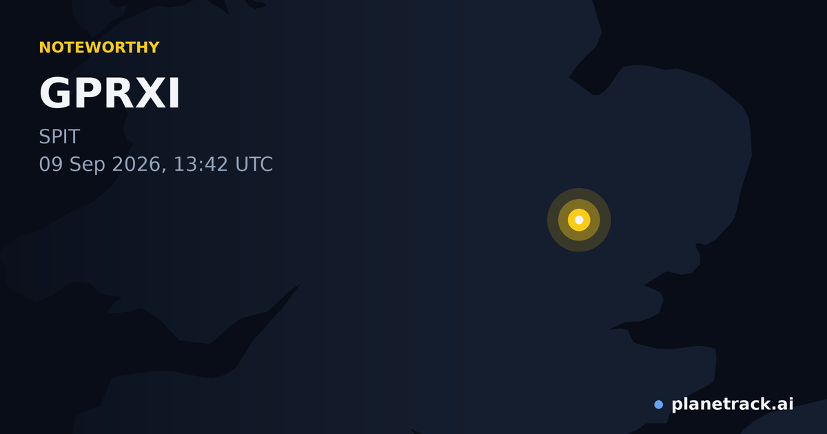 Map of where GPRXI's special aircraft happened