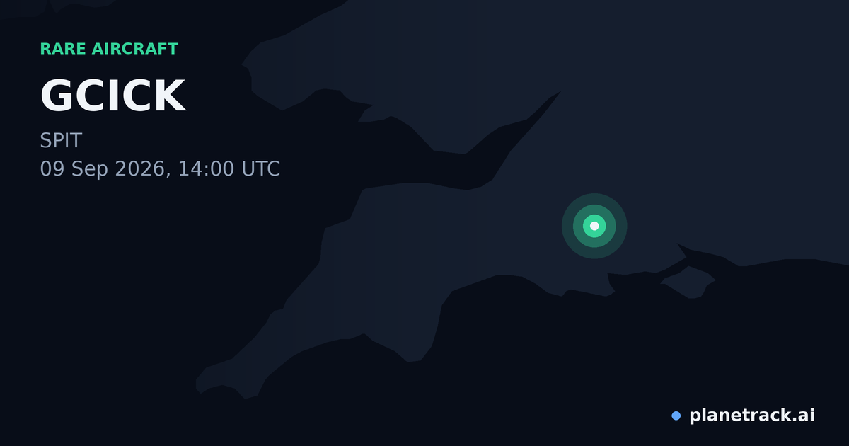 Map of where GCICK's rare aircraft happened
