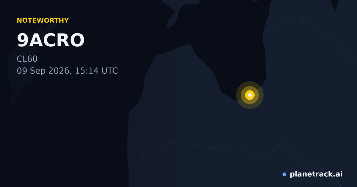 Map of where 9ACRO's special aircraft happened
