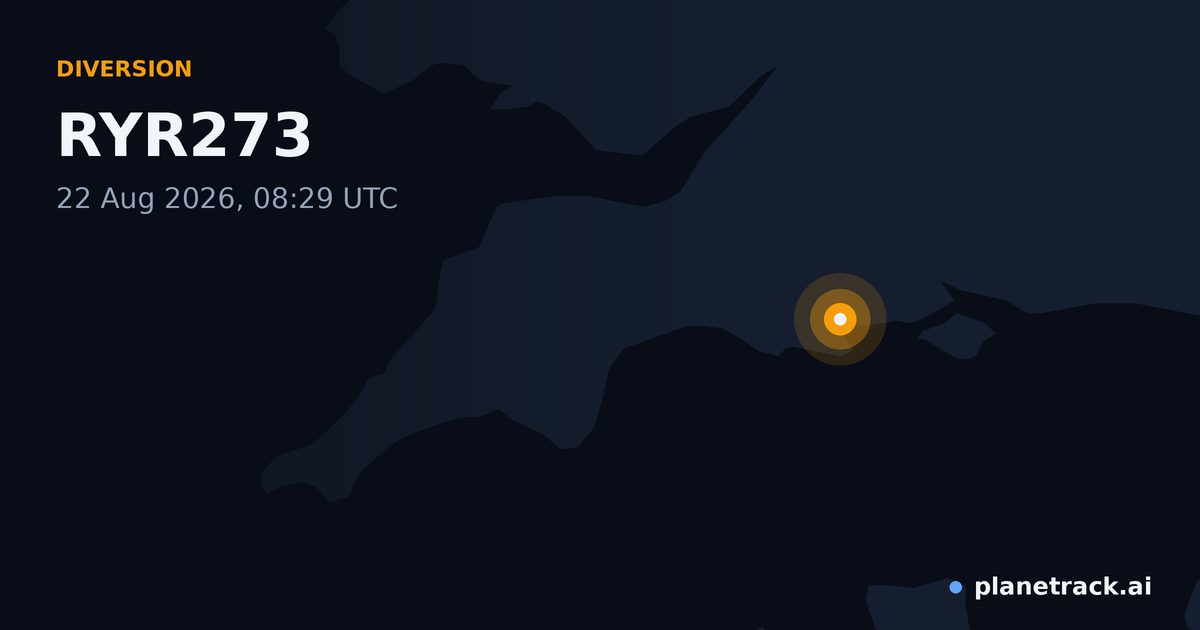 Map of where RYR273's diversion happened