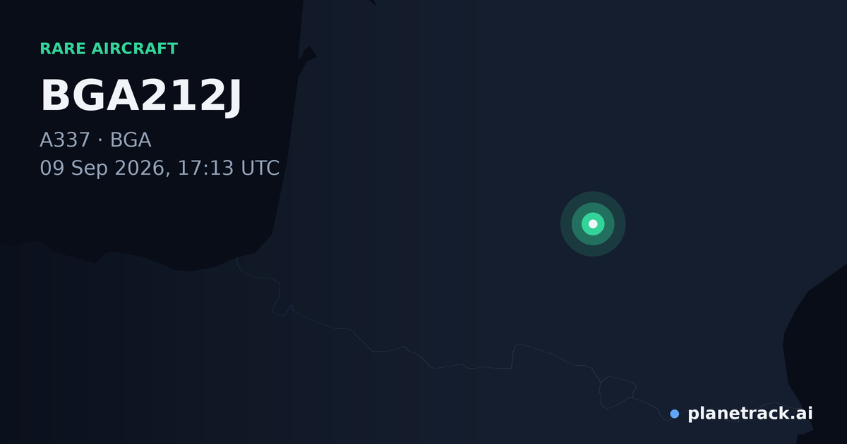 Map of where BGA212J's rare aircraft happened