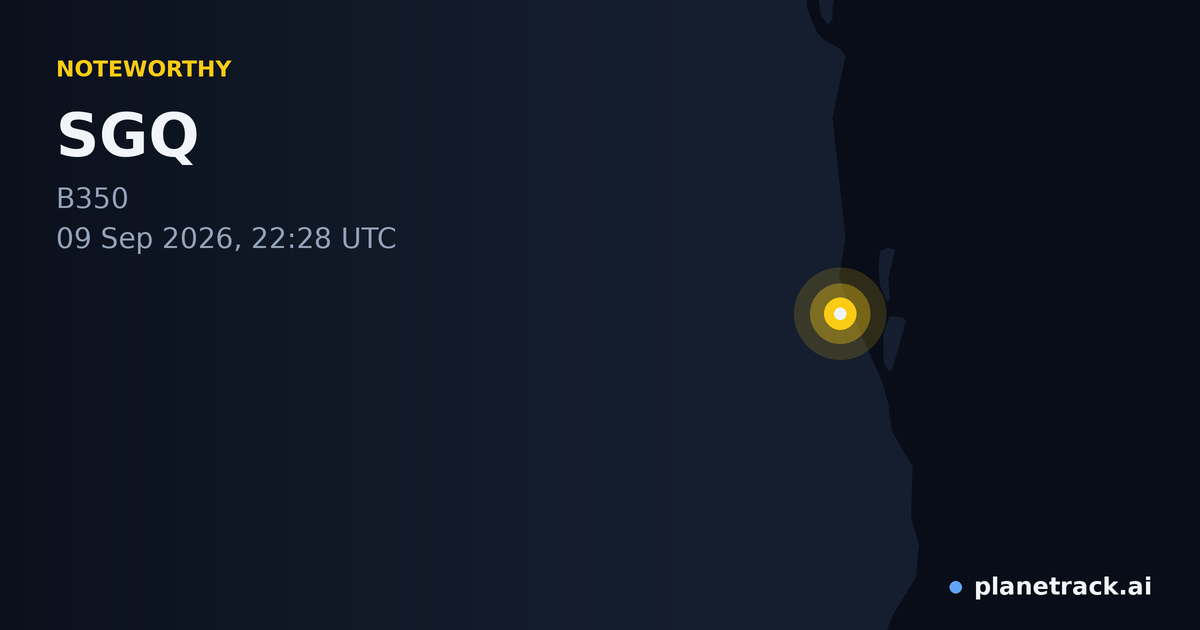 Map of where SGQ's special aircraft happened
