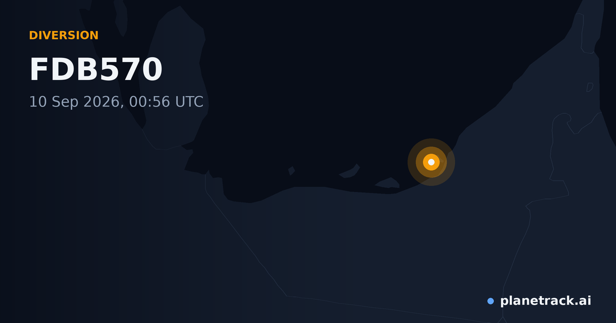 Map of where FDB570's diversion happened