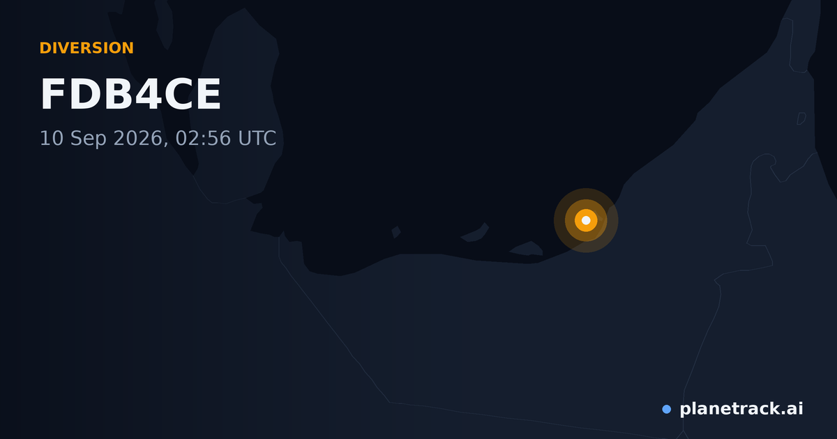 Map of where FDB4CE's diversion happened