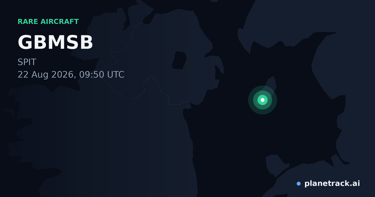 Map of where GBMSB's rare aircraft happened