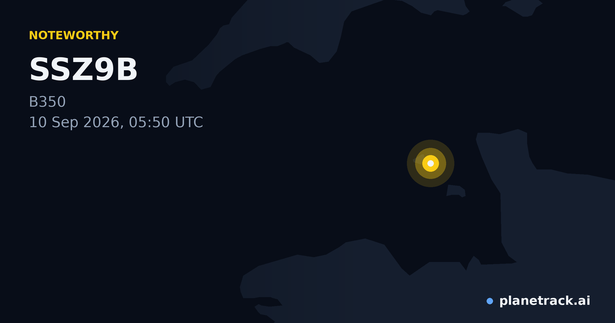 Map of where SSZ9B's special aircraft happened