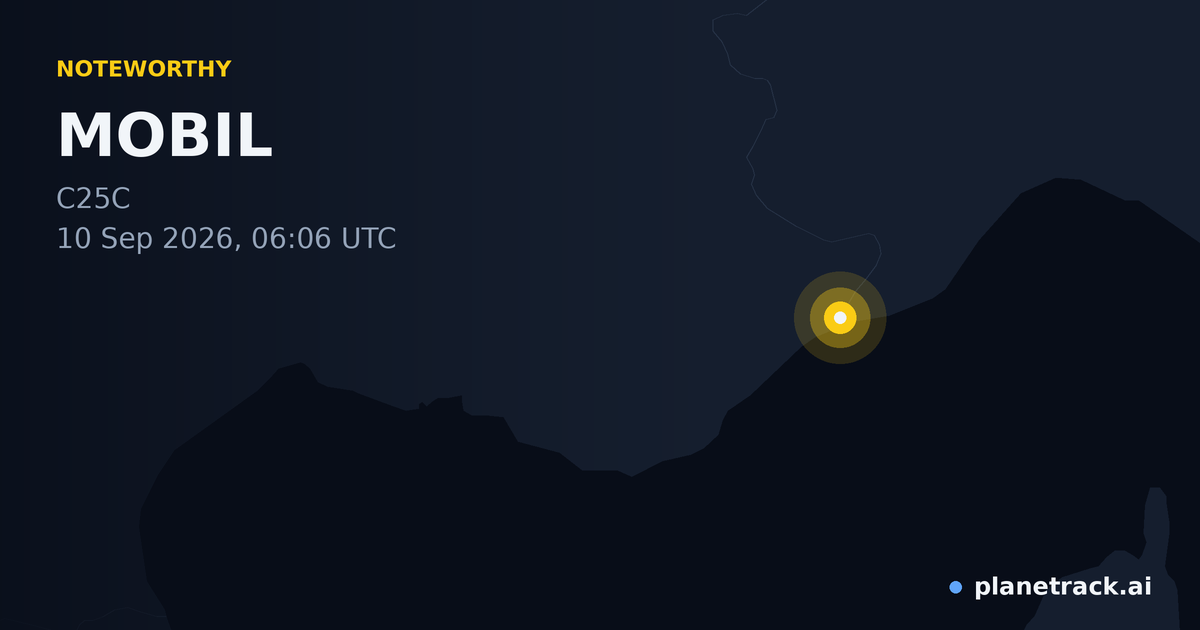 Map of where MOBIL's special aircraft happened