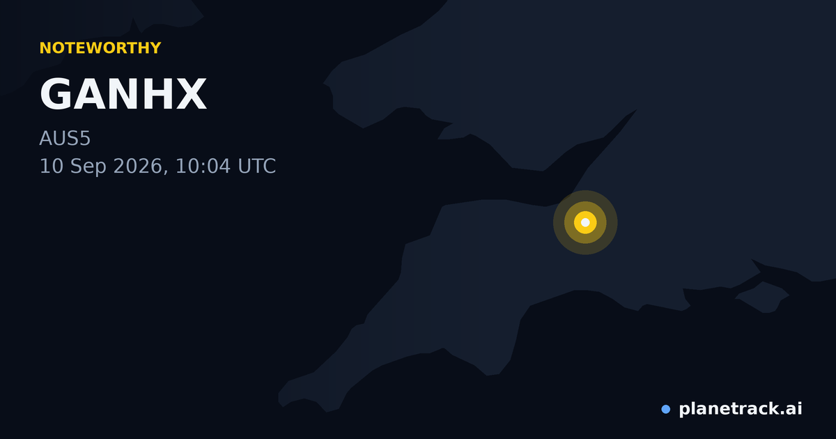 Map of where GANHX's special aircraft happened