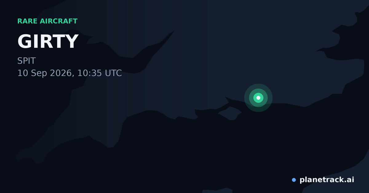 Map of where GIRTY's rare aircraft happened