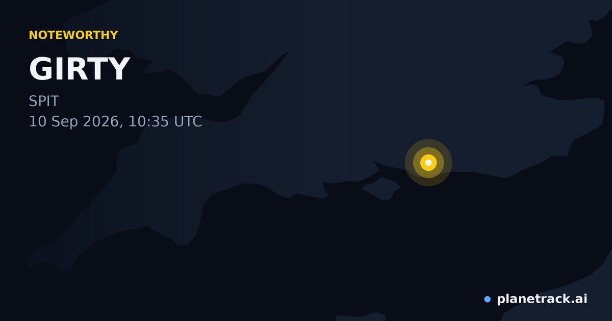 Map of where GIRTY's special aircraft happened