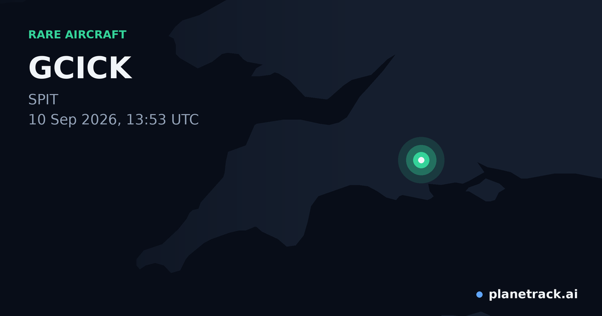Map of where GCICK's rare aircraft happened