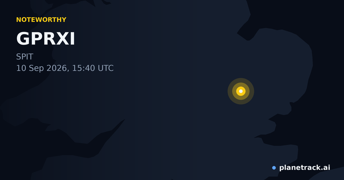 Map of where GPRXI's special aircraft happened