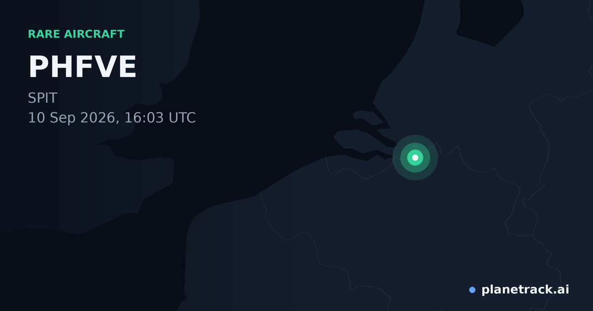 Map of where PHFVE's rare aircraft happened