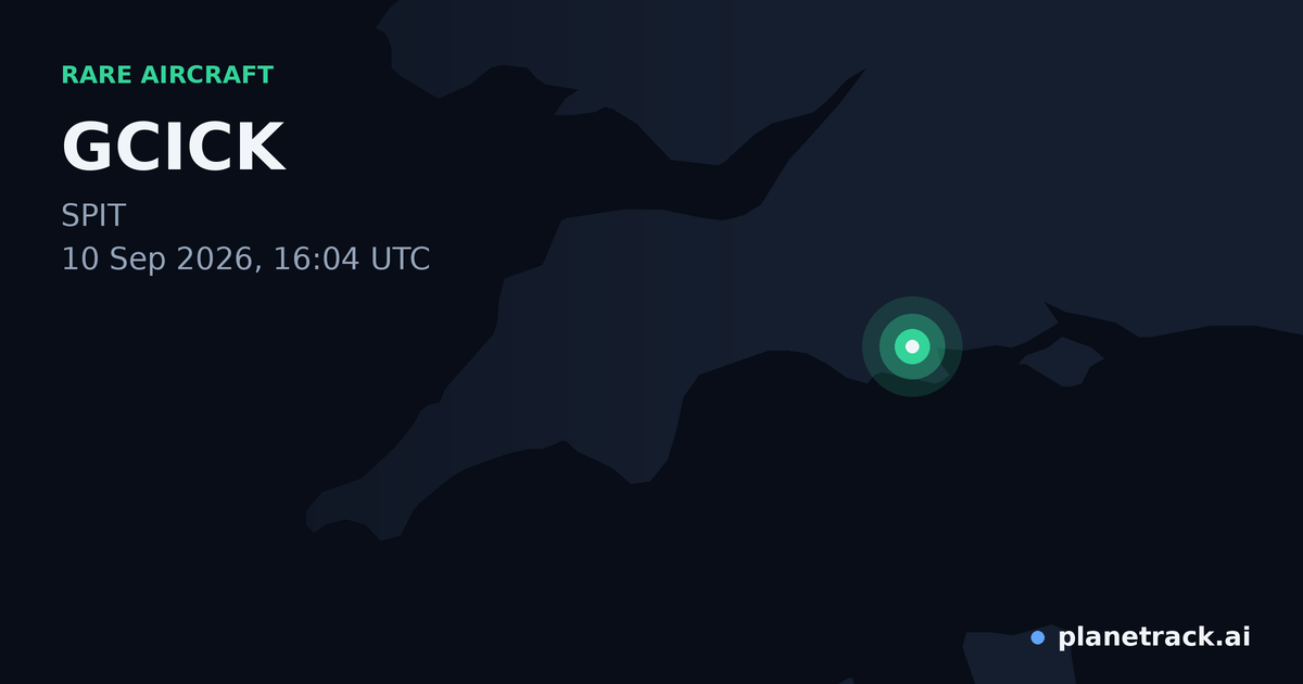 Map of where GCICK's rare aircraft happened