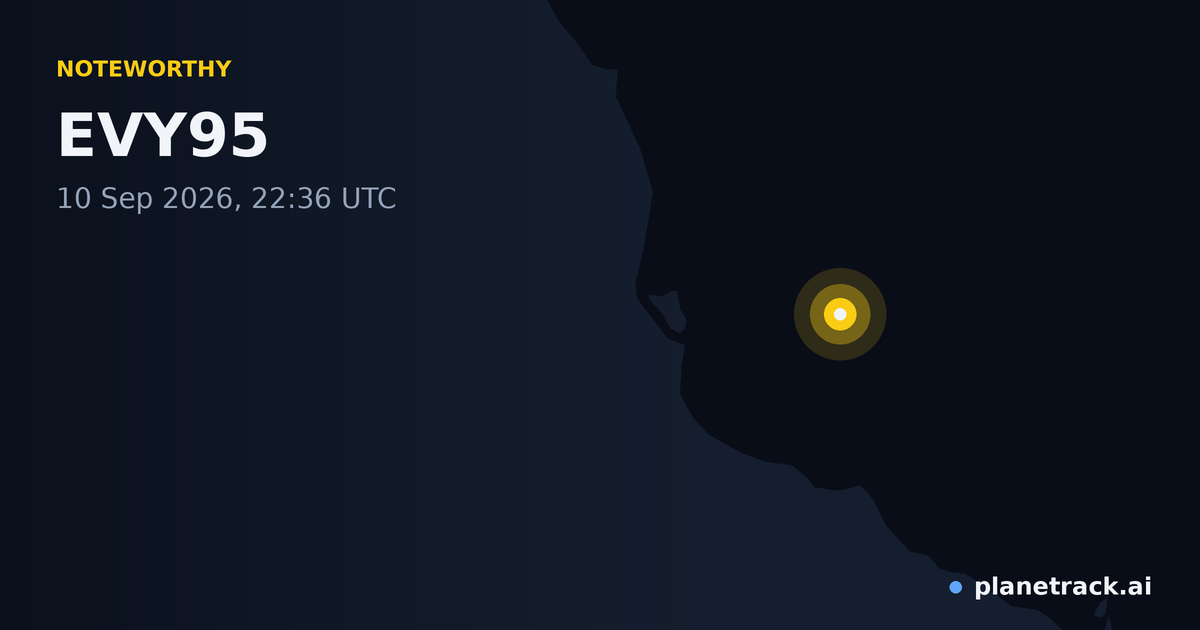 Map of where EVY95's special aircraft happened