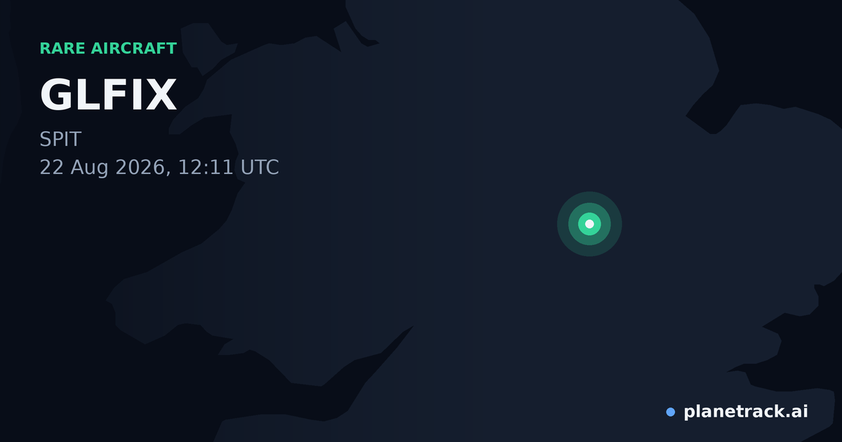 Map of where GLFIX's rare aircraft happened