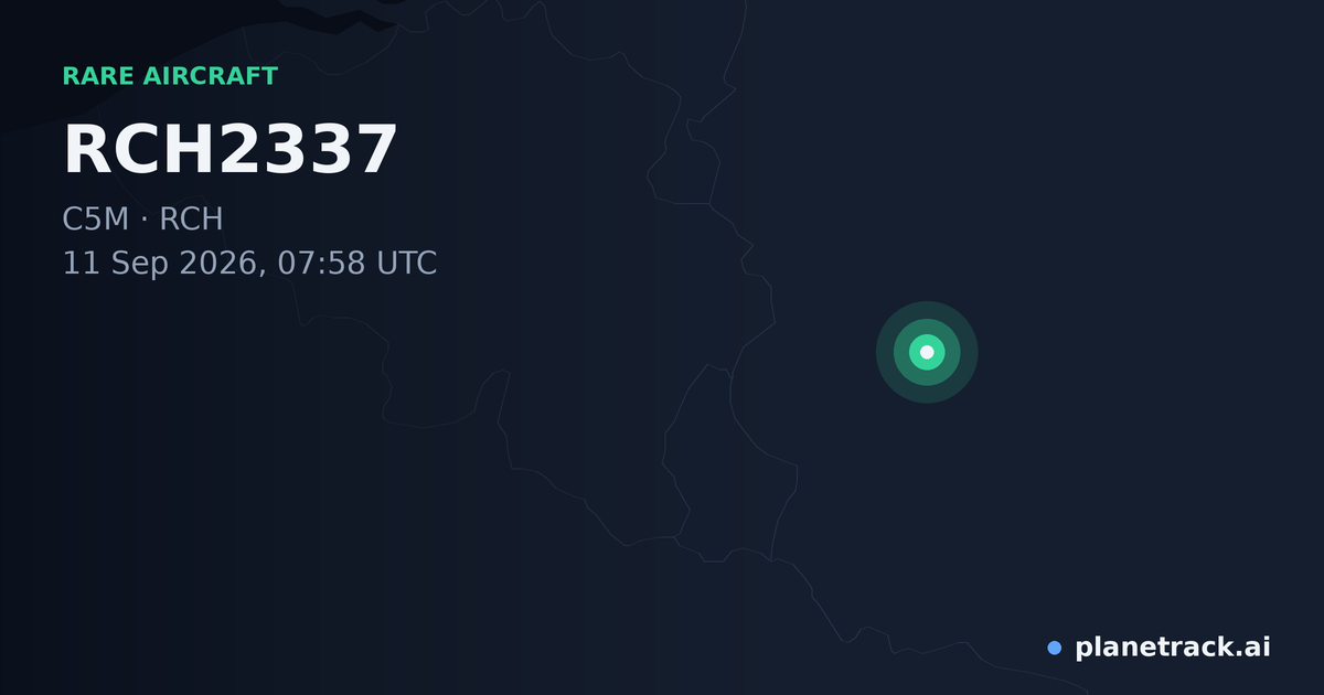 Map of where RCH2337's rare aircraft happened