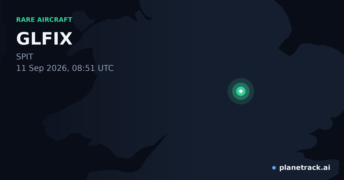 Map of where GLFIX's rare aircraft happened