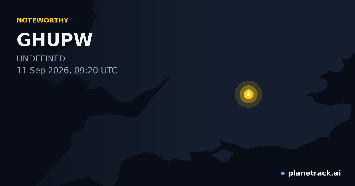 Map of where GHUPW's special aircraft happened