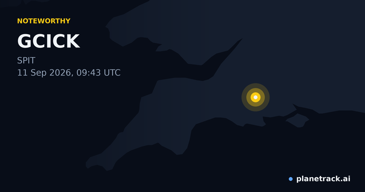 Map of where GCICK's special aircraft happened