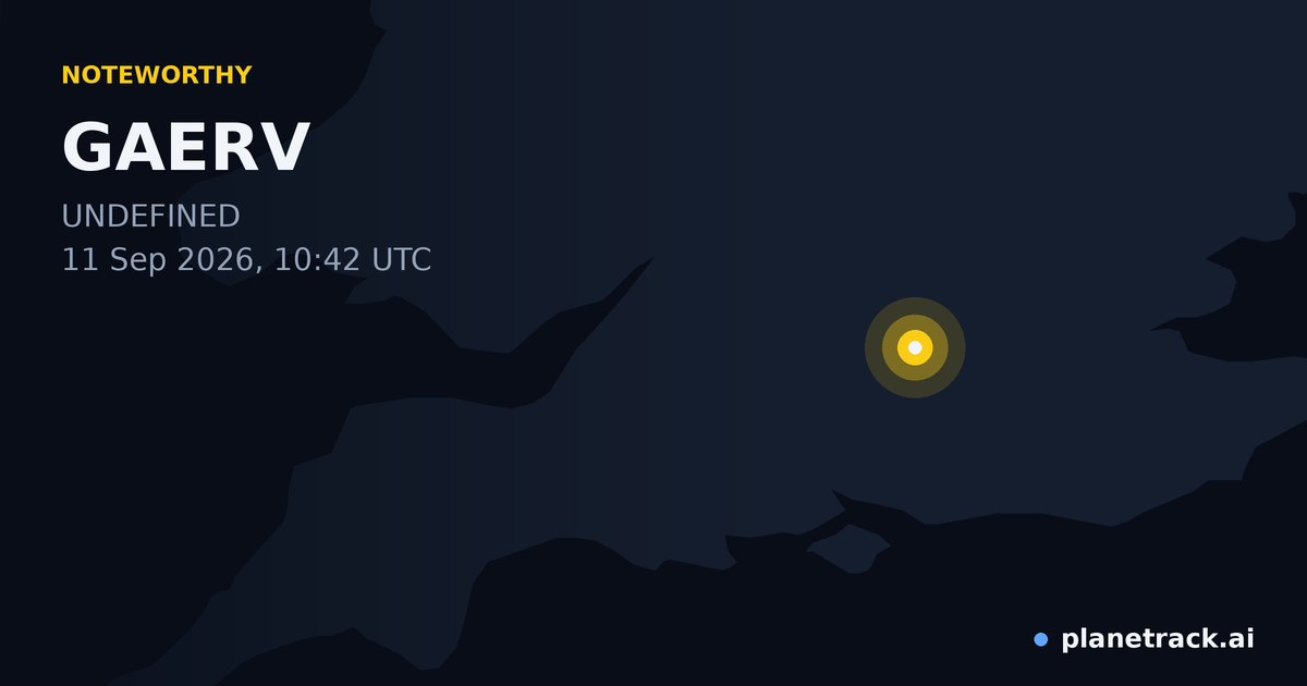 Map of where GAERV's special aircraft happened