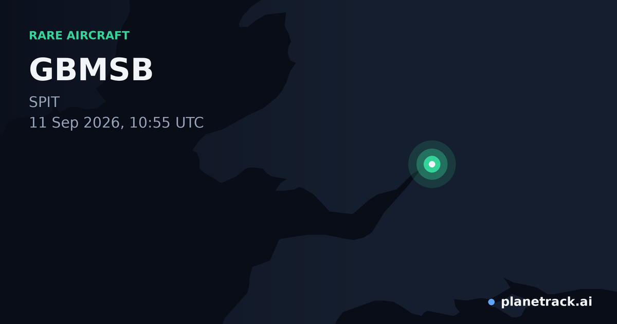 Map of where GBMSB's rare aircraft happened