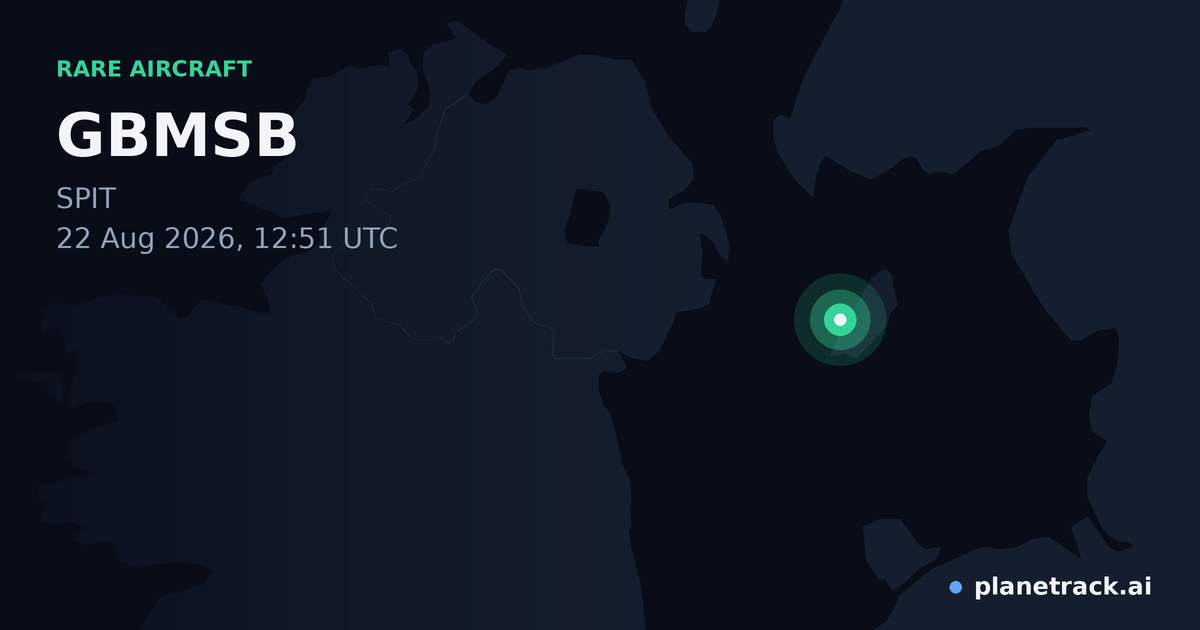 Map of where GBMSB's rare aircraft happened