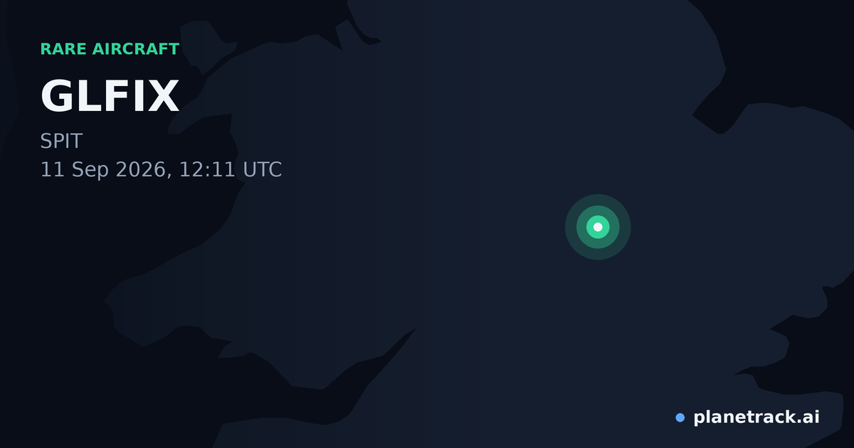 Map of where GLFIX's rare aircraft happened