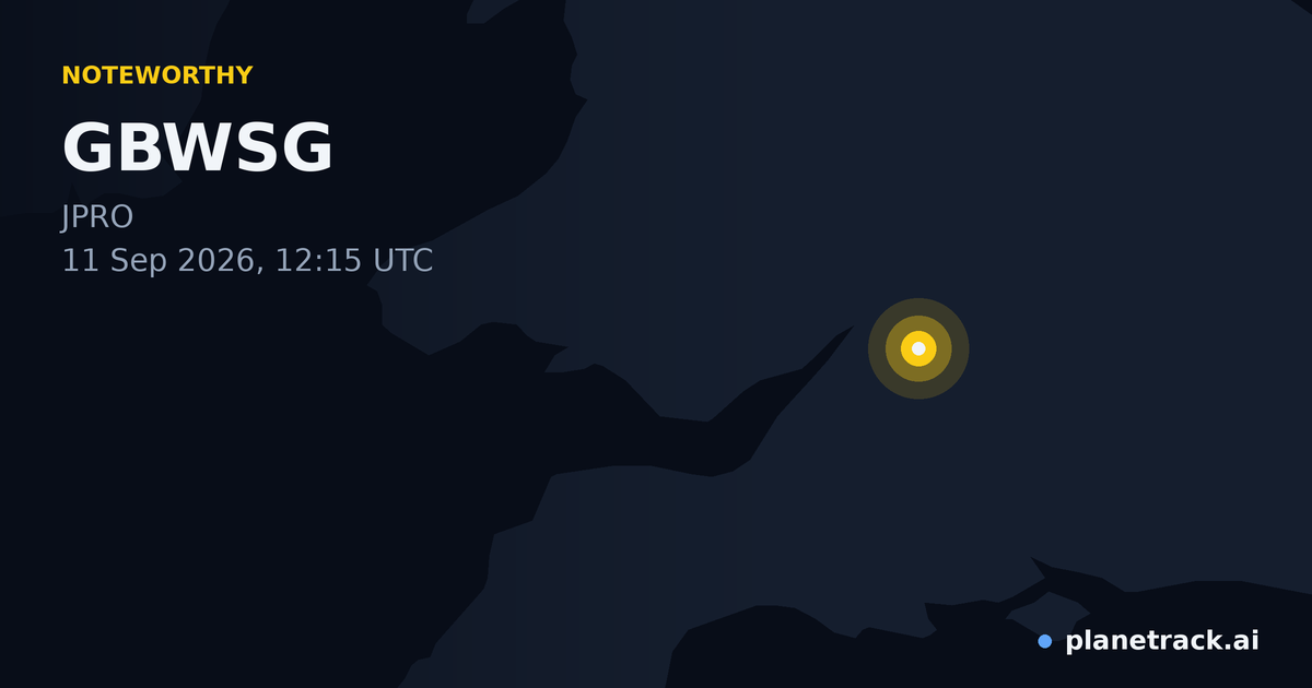 Map of where GBWSG's special aircraft happened