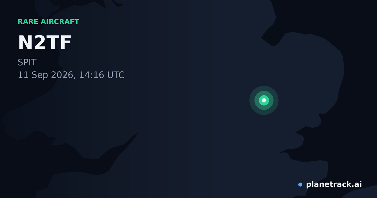 Map of where N2TF's rare aircraft happened