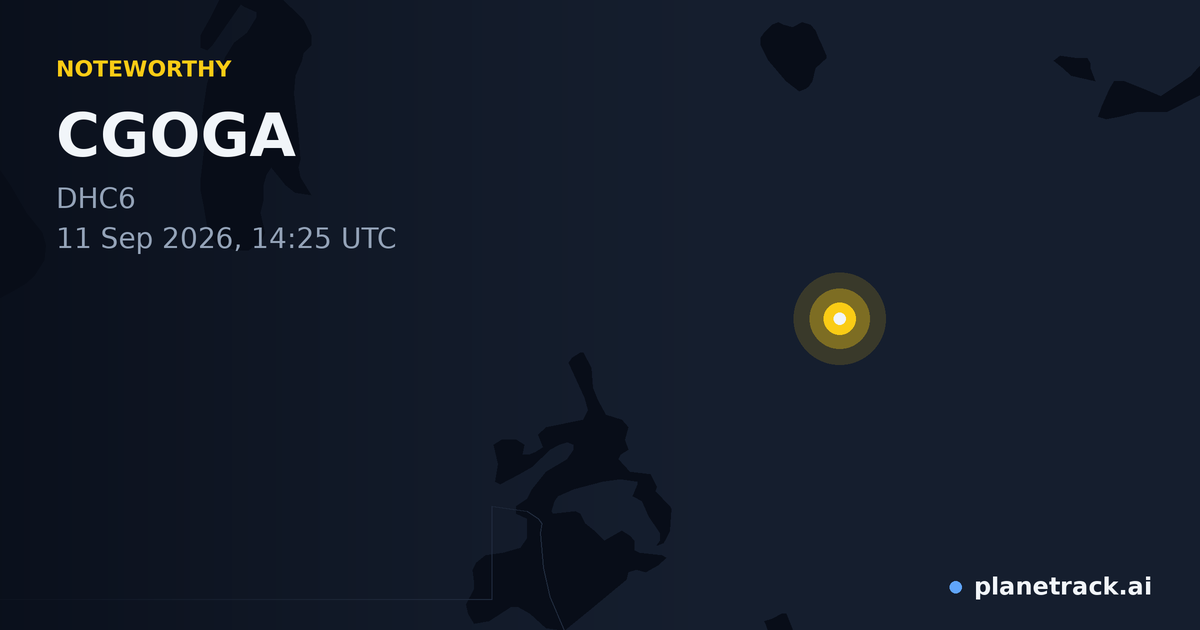 Map of where CGOGA's special aircraft happened